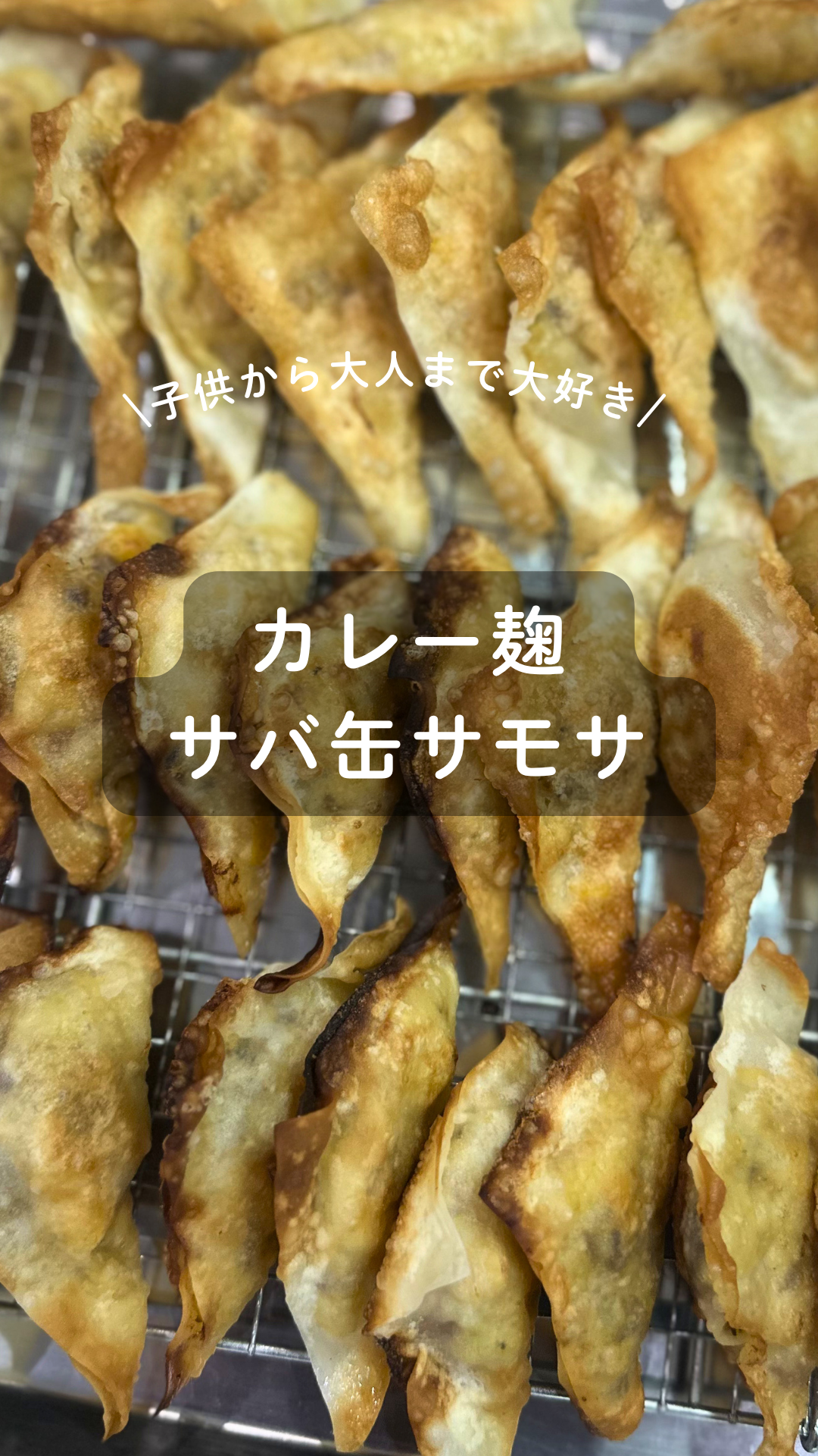 カレー麹のサバ缶サモサ