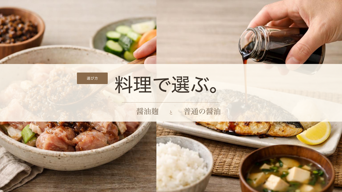 醤油麹と普通の醤油の違い｜味わい・粒感・使い分けのやさしい比べ方