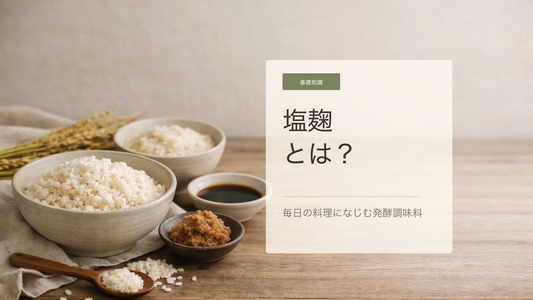塩麹とは？塩と米麹で生まれる発酵調味料の基本