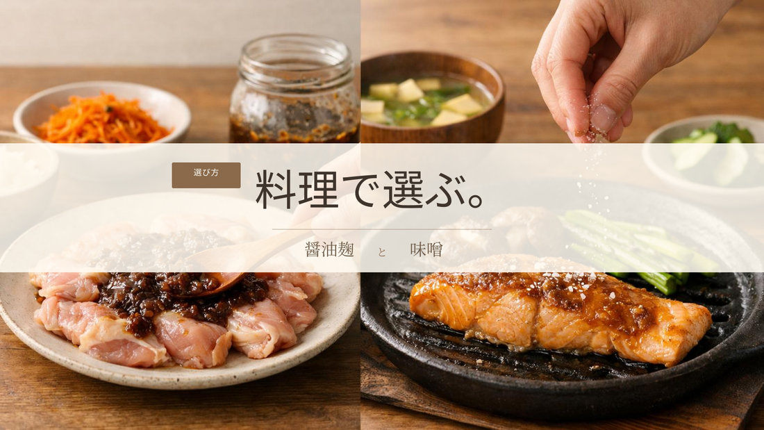 醤油麹と味噌の違い｜ごはんに合う発酵調味料の選び方